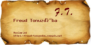 Freud Tonuzóba névjegykártya